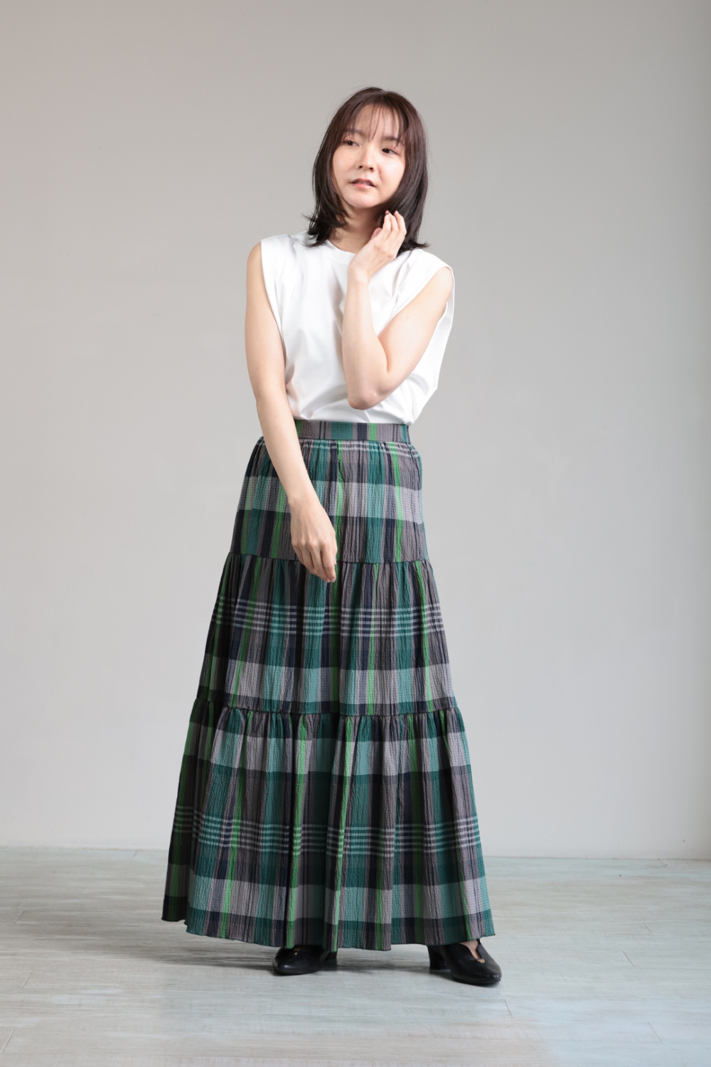 Sov. DOUBLE STANDARD フラワーサテンスカート36 DOUBLE STANDARD CLOTHING（ダブルスタンダードクロージング）の