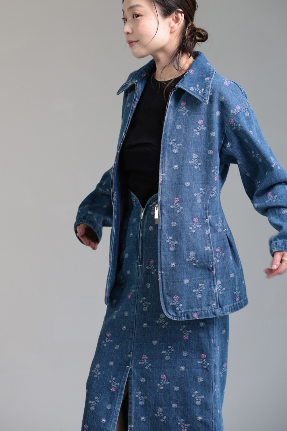 Mame Kurogouchi(マメ) Floral Jacquard Denimシリーズ