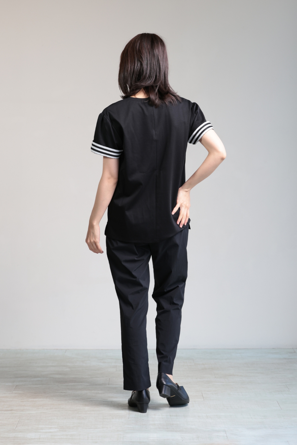 BORDERS at BALCONY(ボーダーズアットバルコニー) BACK BORDER DRESS