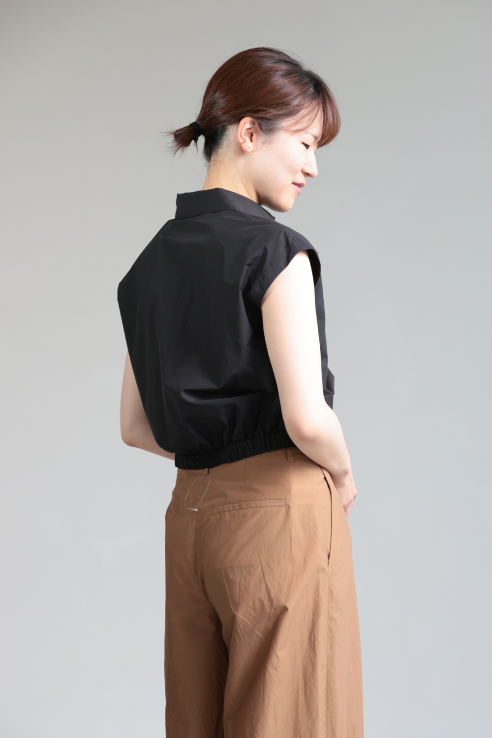 Theory(セオリー) Soft Lawn キャップスリーブブラウス＆ボタン