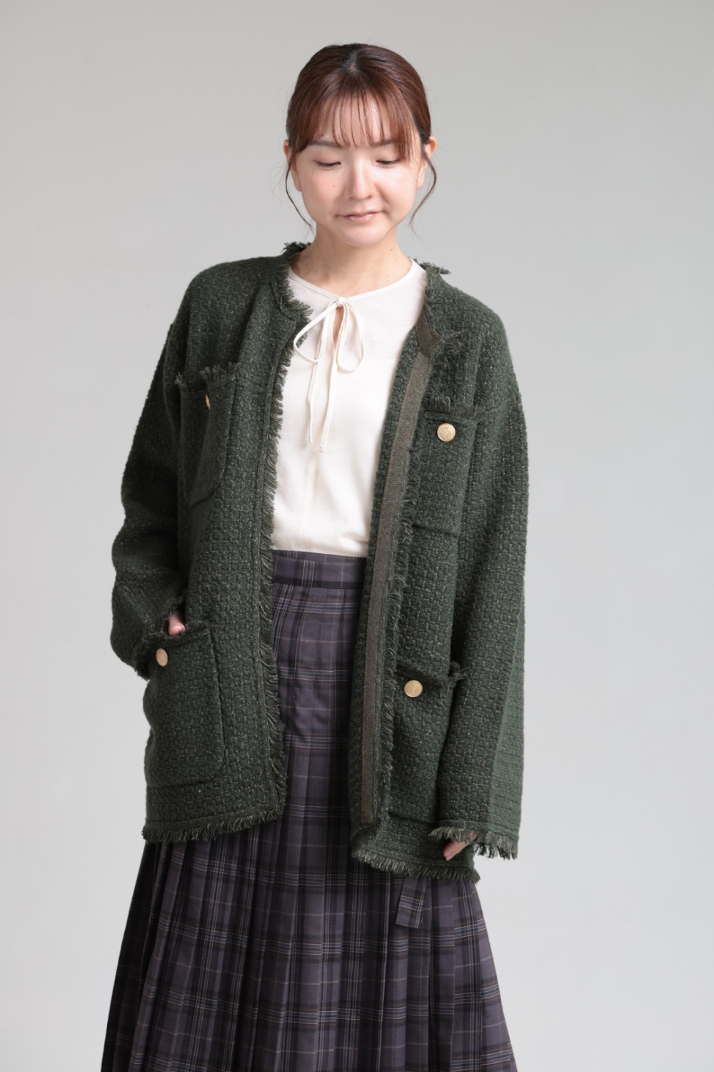 ADAWAS / TWEED KNIT JACKET！！ | YAMAROKU New Arrival