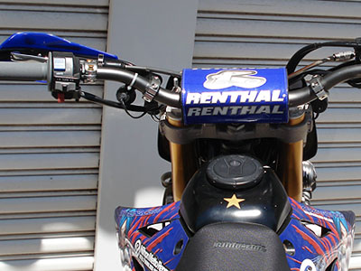 バイク klx250 規制前 ファットバー アルミ トップブリッジ ステム d
