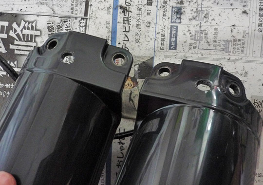 KLX250にKX250F純正フォークガード流用 | ///NMR Blog///日本 KLX250にKX250F純正フォークガード流用 | ///NMR Blog///日本