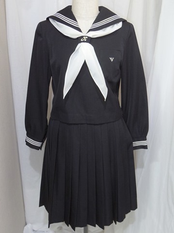 レプリカ 東京女学館高校 冬セーラー服セット（本格的）200cm超大 