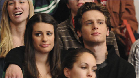 Jonathan Groff Lea Michele