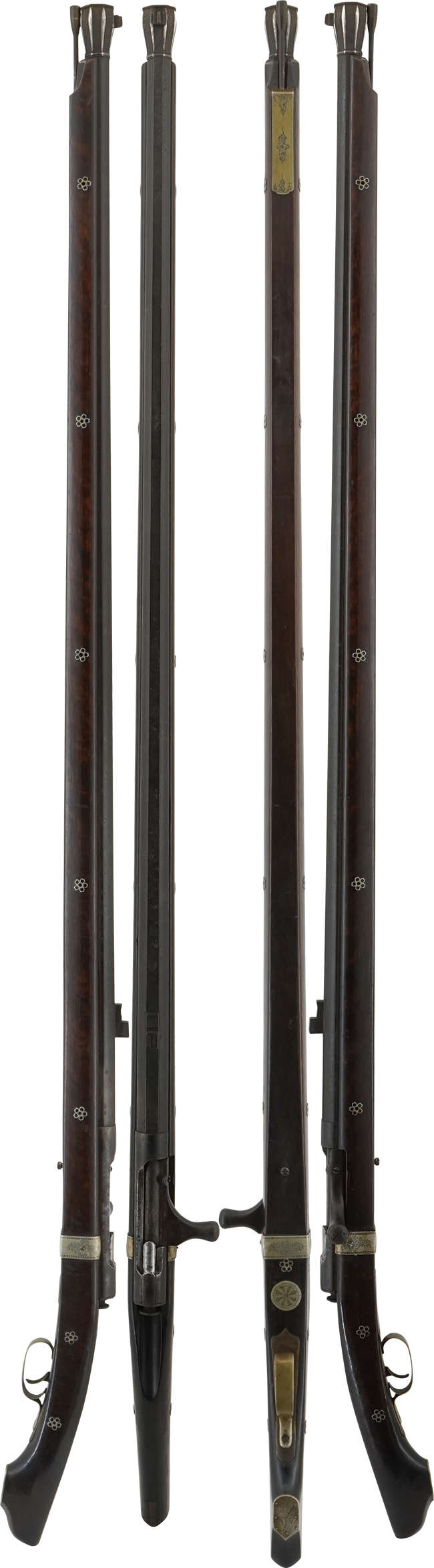 火縄銃型 村田三十番散弾銃 桜花揃金物 (無可動古式銃) | Detailed