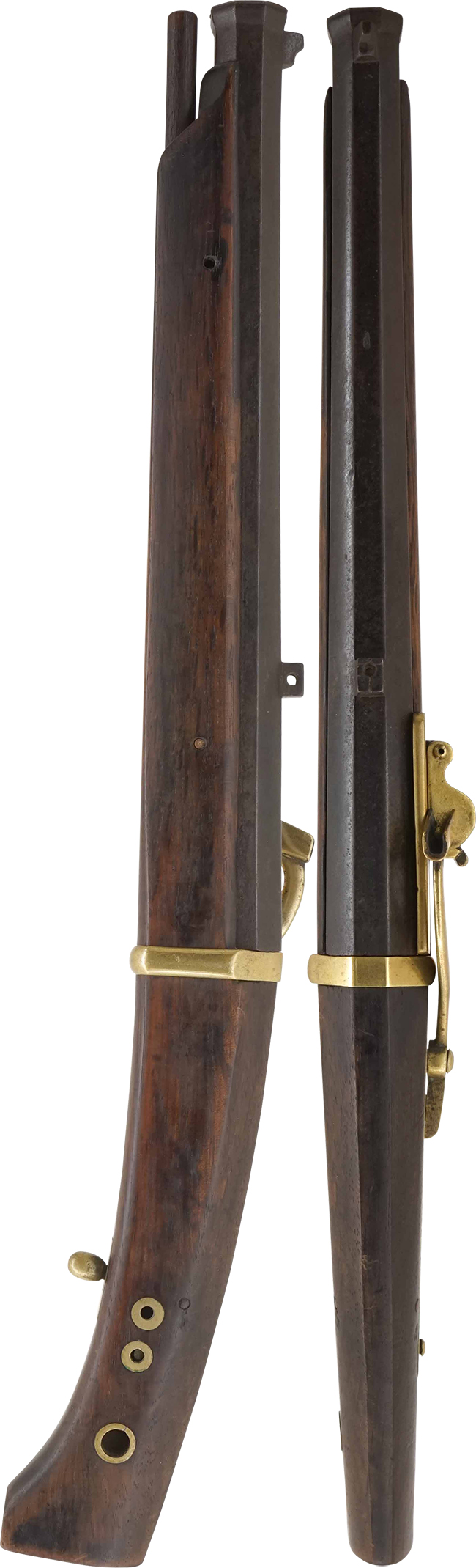 火縄銃 田付流四匁馬上筒 (銃砲刀剣類登録証付古式銃、無銘