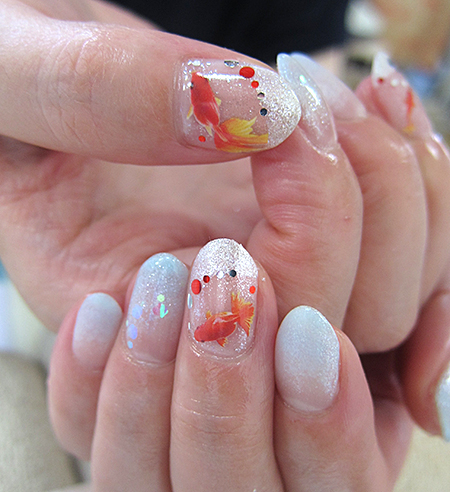 数々のアワードを受賞 ネイルチップ クラゲ 金魚 ネイルチップ 付け爪 7123円blog Grupostudio Com Br