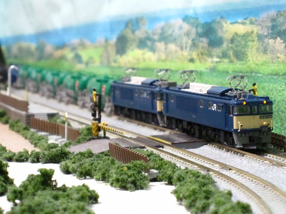 EF64 1000番台国鉄色 重連！！我が家鉄道レイアウト運転会