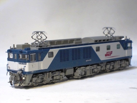 銀河モデルの区名札をKATOのEF64貨物新更新色に使ってみました