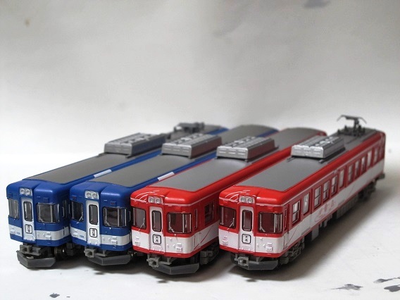 m BU766b 鉄コレ 富士急行1000系 一畑電車1000系 ご縁電車 しまねっこ号II | 鉄道模型 | 1円～ | 富士急行1000系 （富士登山電車） ２両セット 鉄道