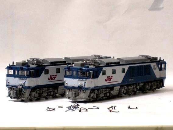 KATO EF64-1000JR貨物新更新色電球色LED交換&プチリメイク KATO EF64-1000JR貨物新更新色電球色LED交換&プチリメイク