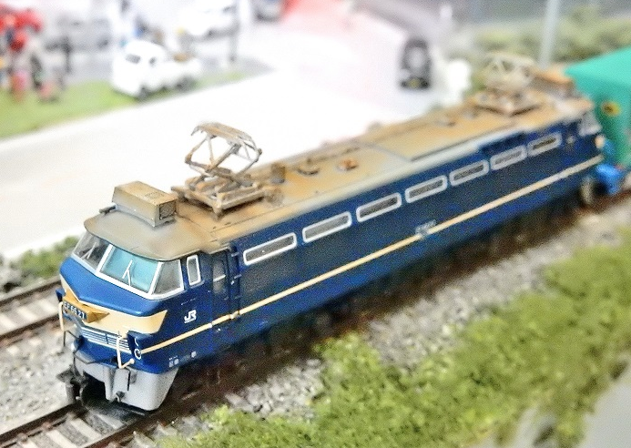 Nゲージ鉄道模型】TOMIX EF66-27ウェザリング加工完成記念自宅