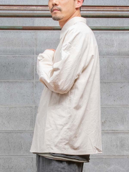 DEVOA Shirt loose fit cotton / hemp