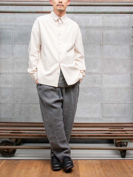 DEVOA Shirt loose fit cotton / hemp