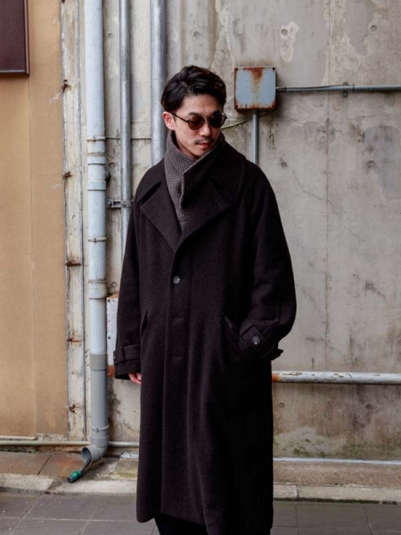 DEVOA Knit neck parts cotton wool cashmere /CHESNUT | ☆VEKTOR BLOG