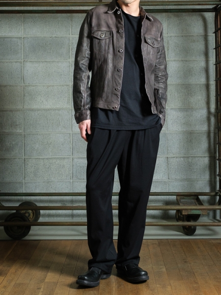 BACKLASH / Japanese White-Tanned Calf Ink-Dyed 3rd Type Jacket 