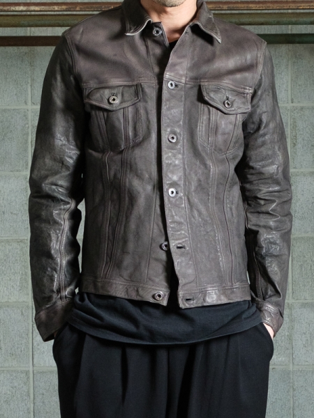 BACKLASH / Japanese White-Tanned Calf Ink-Dyed 3rd Type Jacket 