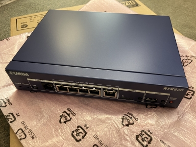 YAMAHA(ヤマハ) ギガアクセスVPNルーター RTX830を設置しました