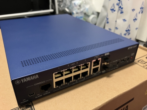 YAMAHA(ヤマハ) 10ギガアクセスVPNルーター RTX1300を設置しました