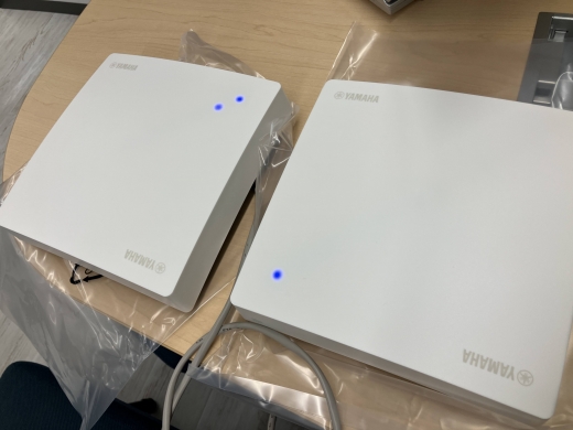 YAMAHA(ヤマハ) 無線LANアクセスポイント WLX323 を設置しました