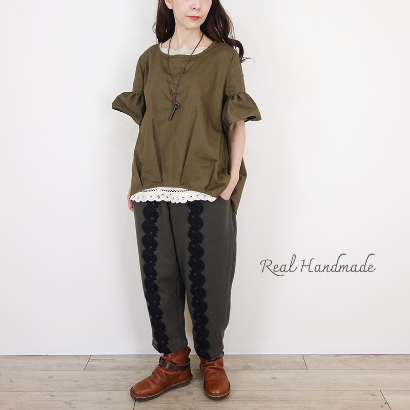 本日、夜、新作アップします。本日その② 北欧風トープカラーのセットアップのご紹介です | REAL HANDMADE - BLOG