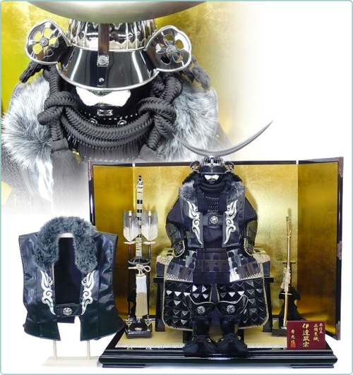 五月人形 出世陣羽織 龍柄 両肩に小札金具付 飾り用スタンド付 着ても飾っても立派な陣羽織の最高級品 秀光人形工房 Ｄ101 五月人形 出世陣羽織 龍柄 両肩に小札金具付 飾り用