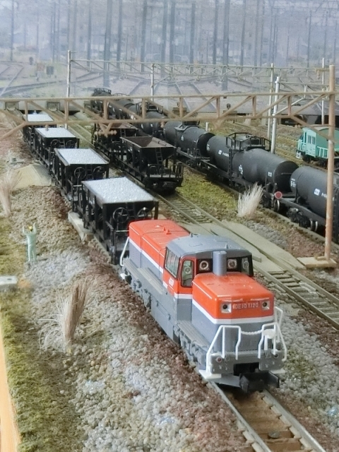 いつも新撮影！Nゲージ車両撮影用ジオラマ踏切を作る！ DE10-1000形