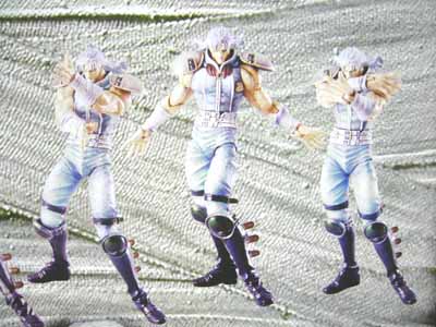 TB4海洋堂 XEBEC北斗の拳レイ・黒髪＆白髪バージョンSET