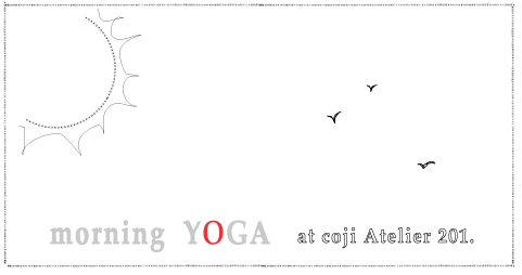 morning yoga at coji