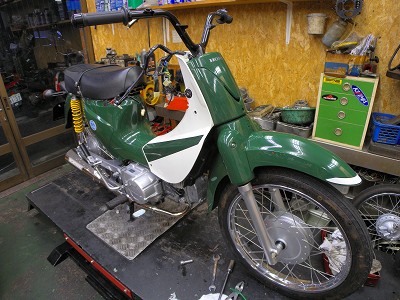 カブ110のバーハンドル化 | スーパーカブのカスタムin京都