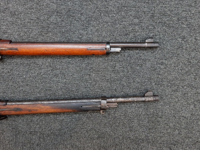 親子か兄弟か? 似てる? シャム モーゼル45式小銃と奉天十三年式歩兵銃
