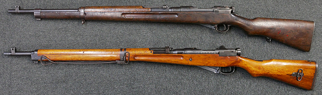 旧日本軍38式小銃 日本軍の銃器】KTW三八式騎兵銃 vs タナカ九九式短小銃、射撃