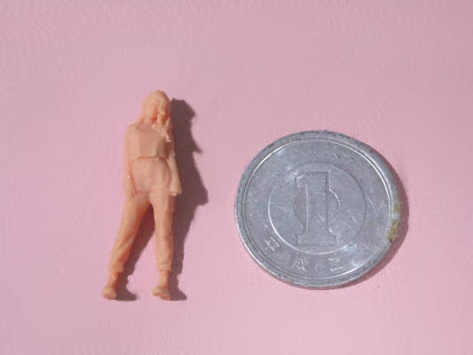 1/64スケールのフィギュア 3Dプリンター | 瞳に四角い鰯雲