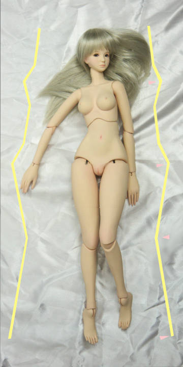 next doll 5 関節の仕上げ 型取りの意味 | 瞳に四角い鰯雲