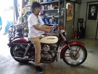 亀の子タンク アイアン ショベル ハーレー xlch xlh900 オリジナルペイント