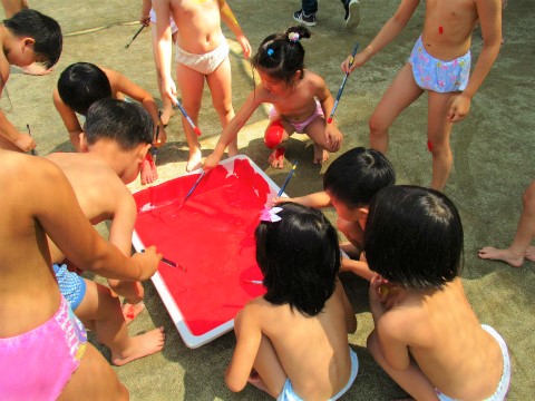 保育園 ボディペイント素人 jc 水着 画像 ボディペインティング - 20200721_2904772.jpg
