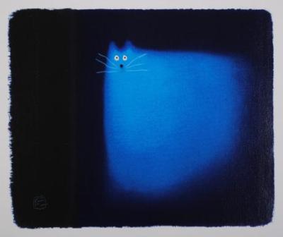 ゴヴィンダー ナズラン 絵画 ジクレー 版画 猫 アート 動物 美術品 絵 ゴヴィンダー・ナズランの愛嬌のある猫の絵！ | 絵屋さんのブログ/