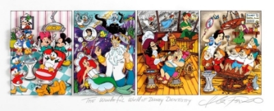 チャールズ・ファジーノが描いたディズニーキャラクターの歯医者さん