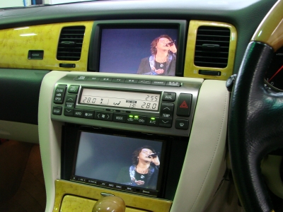 SC 430 40 ソアラ UZZ40 マルチ ナビ モニター チルトOK（内装編】希少  