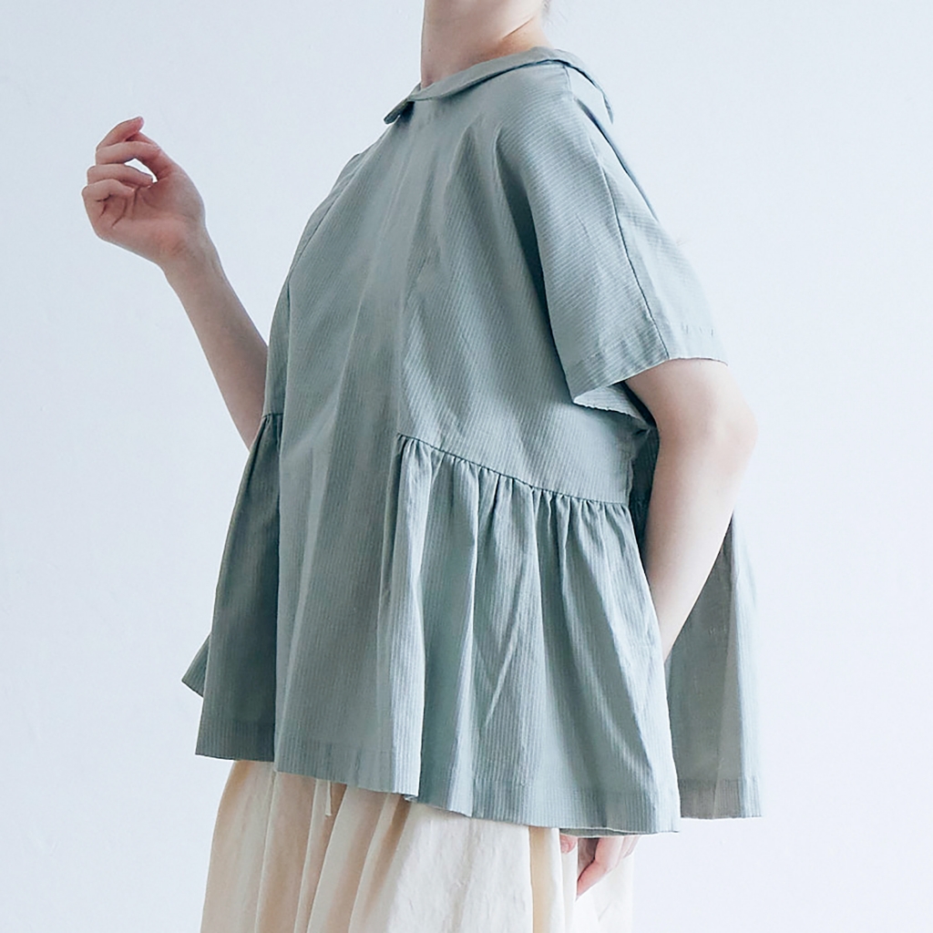 MAGALI ウエストギャザー・プルオーバー | shironeko