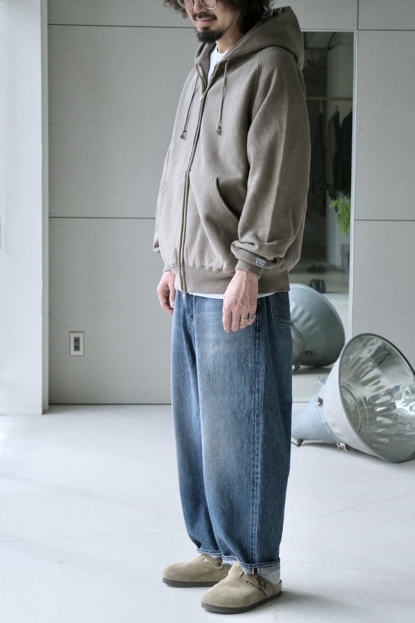 ends and means 白パンツ ENDS and MEANS 5 Pocket DENIM -Natural-