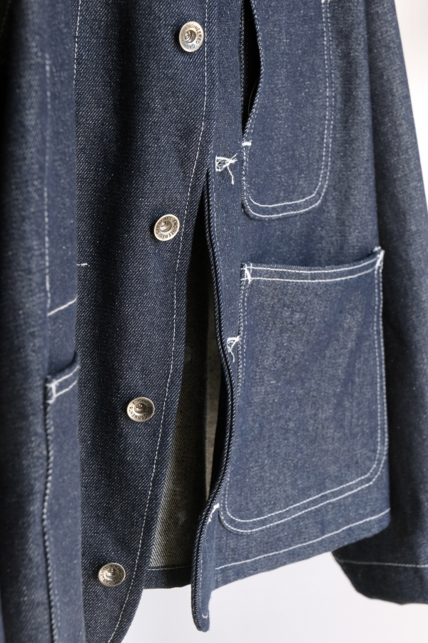 EG WORKADAY “Utility Jacket-12oz Denim\" Utility Jacket in 12 oz Indigo Denim — East • West