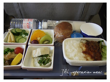 JAL vegetarian meal