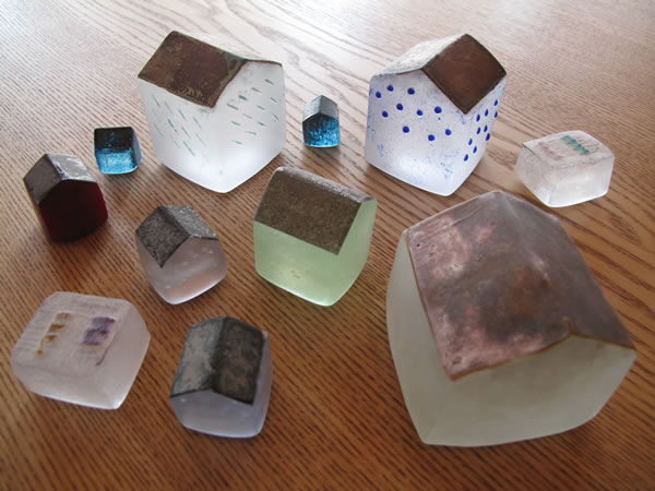 扇田克也 ガラス HOUSE 扇田克也 ガラス 花入 ガラス作家 扇田 克也