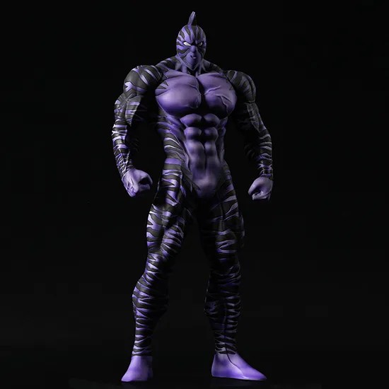 「キン肉マン」45周年ポーズver.特別限定フィギュアSpiceSeed リング上で“45”のライトに照らされた「キン肉マン」が堂々と”45