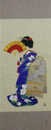 額入り　　あれ夕立に　竹内栖鳳　部分 未来はいつでも懐かしい 竹内栖鳳『アレ夕立に』考」 横浜髙島屋