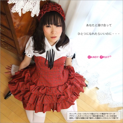 キャンディフルーツ　アジュールメイド服　レッドチェック スィートオレンジ | キャンディフルーツ秋葉原店ブログ