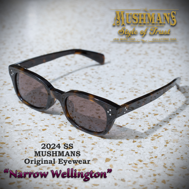 サングラス 2024SSモデル MUSHMANS Original Eyewear 2024SS Modelのリリースです