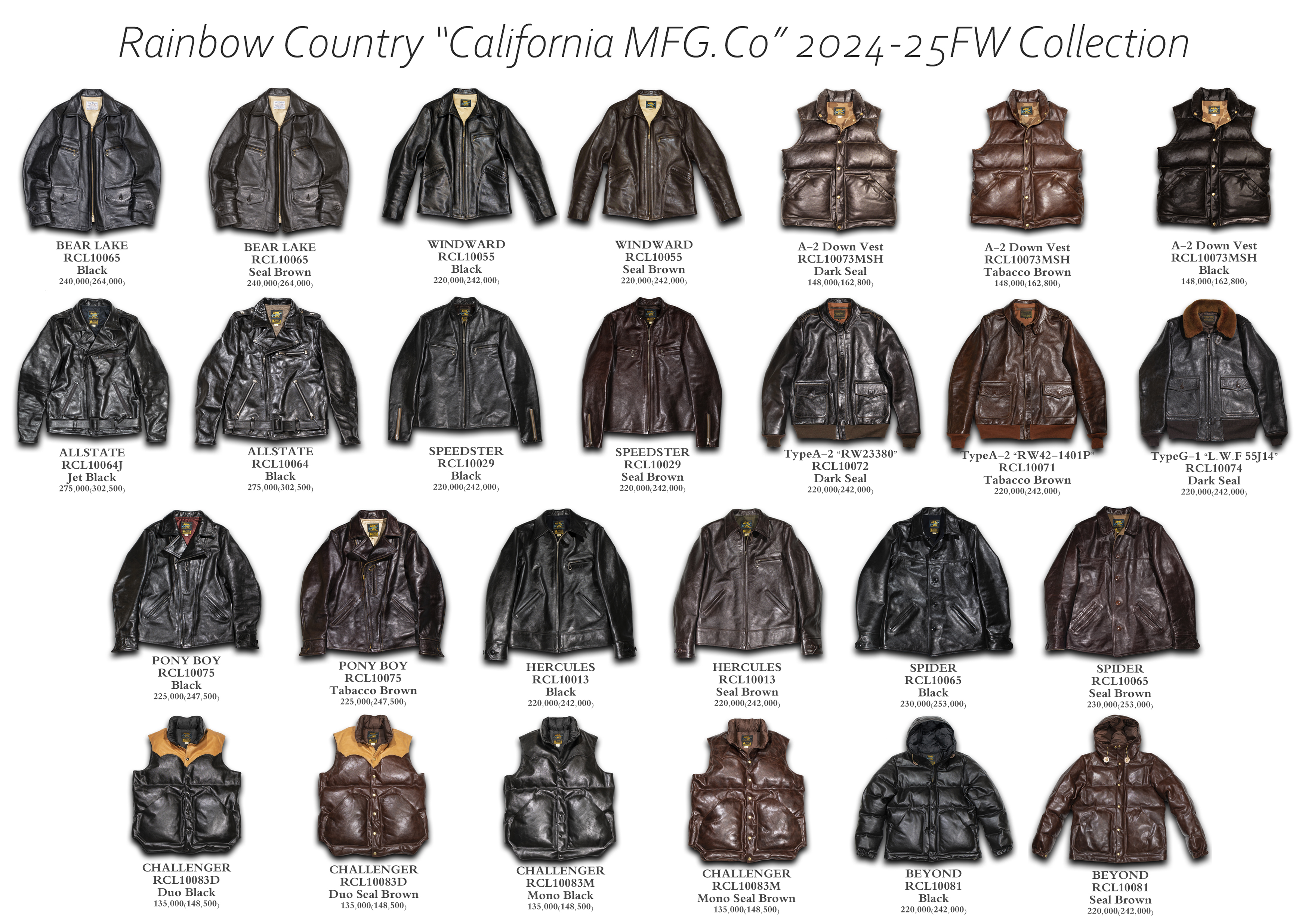 本日からRainbow Country[California MFG.Co] 2024-25FW
